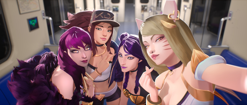 Illustration for article titled The Art Behind League Of Legends' K-Pop VideoÂ